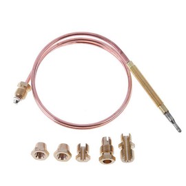 POFET Gas Stove Adapter Temperature Probe Kit Five Set Oven Heater Universal Thermocouple Flameout Protection Device 900MM