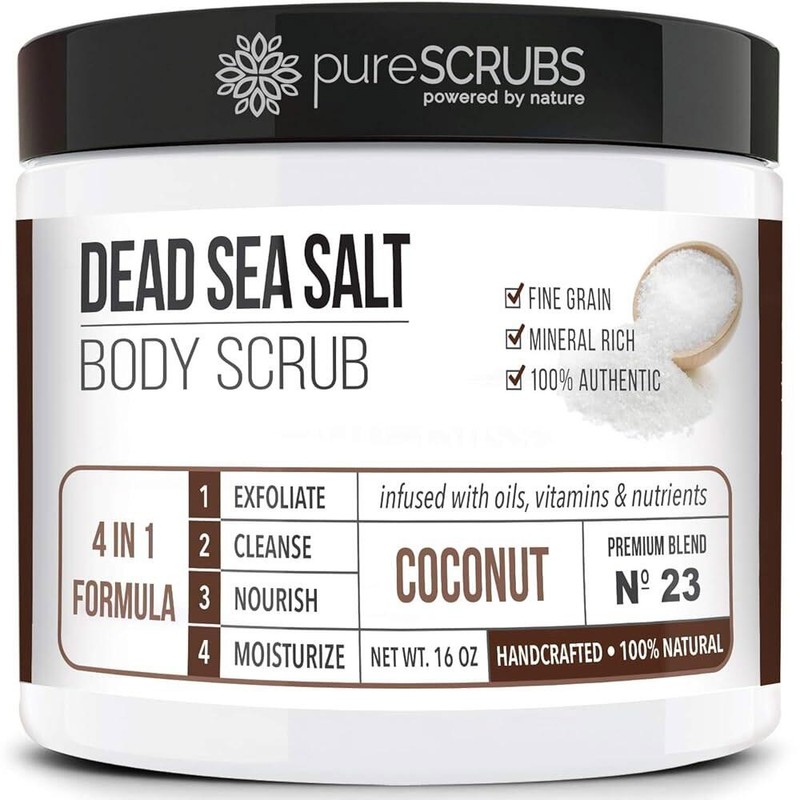 Pure Scrub 퓨어스크럽 프리미엄 코코넛 바디 스크럽 세트 - 에센셜