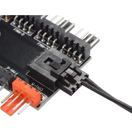 Hsthe Sea Case Fan Hub CPU Cooling | 10 Port 12V SATA to Fan Header with 4 Pin PWM Controller | Dedicated Supply from Power Supply for Connecting Multiple Points