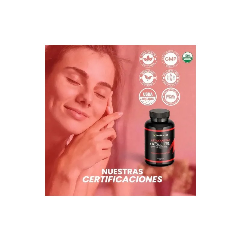 Astaxantina & Aceite De Krill 2000mg 200 Cáps