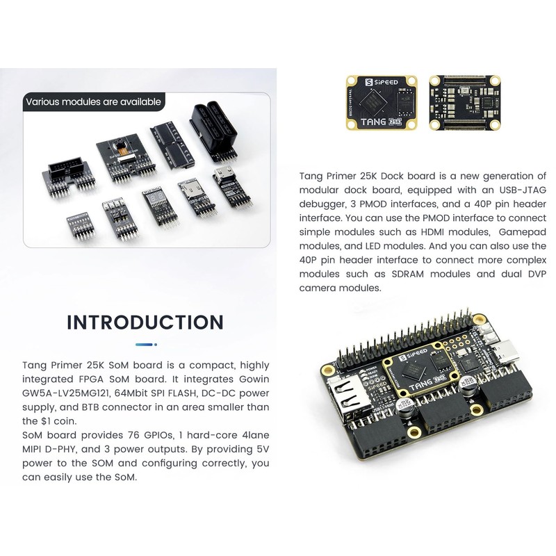 youyeetoo Sipeed Tang Primer 25K Dock FPGA Development Board MCU,