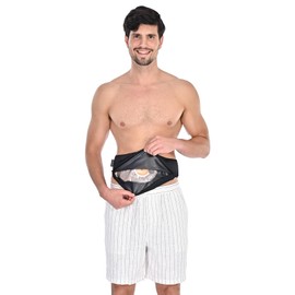 WansMed Colostomy Bag Covers for Men and Women, Stealth Belt for Sports and Daily Life, Colostomy Supplies (Black, S)