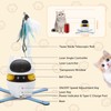 Nobleza 3-in-1 Cat Laser Toy with Feather Trackball, Rechargeable Pet