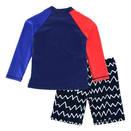 Trajes de baño de dos piezas para niños con protección contra erupciones, Cuatro peces, 9-10 Años