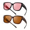 AVDLAB Indoor Fluorescent-41 Pink & Outdoor Fluorescent-60 Brown Tinted Fit