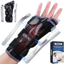 TISMOD Carpal Tunnel Wrist Brace with Thumb Support,Adjustable Thumb Spica Splint Right Left Hand,Wrist Guard for Arthritis,Tendonitis,Pain,syndrome,De Quervain's Tenosynovitis Women & Men