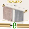 Juego de accesorios de baño de oro cepillado, juego de