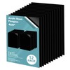 Egofine 4" x 6" Black Plexiglass Sheets 12 Pack 0.04