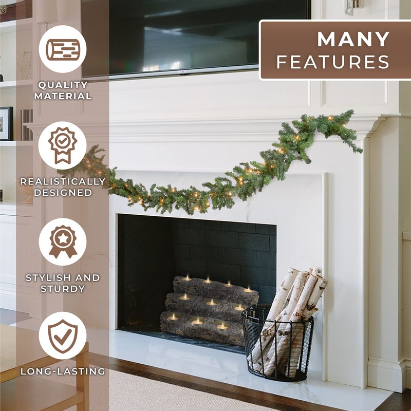 Castaway Faux Fireplace Logs Fireplace Candle Holder. Fake Fireplace Logs