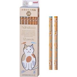 Mitsubishi Pencil K56392B Hahatoko 2B Hahatoko Cat, Dozen