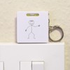 Azeeda 'Stick Man' Keyring Tape Measure/Spirit Level Tool (KM00004740)