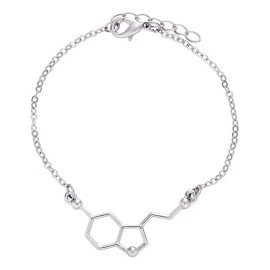 Pulsera De Moda Mujer Serotonina Molécula De La Felicidad