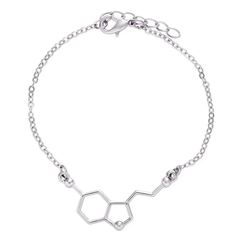Pulsera De Moda Mujer Serotonina Molécula De La Felicidad