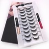 10 Pares de Extensiones de Pestañas, Kit de Pestañas Magnéticas,