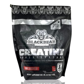Creatina Monohidratada 1 kg BlackBear 200 servicios Bolsa