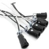 EFINEHOME 5 Pack Candelabra Socket, Black Keyless Phenolic Candelabra Base