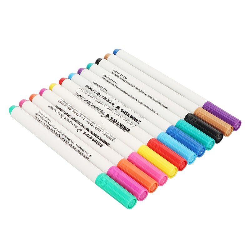 12pcs Disappearing Ink Pen Colorful Write Smoothly DIY Water Erasable