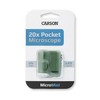 Microscopio tascabile 20x Carson MicroMini con torcia LED e luce