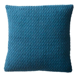 Drift Home - Teal Cushion (43cm x 43cm) - Sustainable Recycled Cotton - Filling Included - Woven Woven Insert - Matching Throw Available
