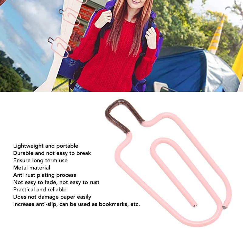 100PCS Ice Cream Paper Clips Metal Funny Cute Paper Clamp