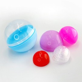 Round plastic draw capsule ball set, 1 set / 원형 플라스틱 뽑기 캡슐 공세트, 1세트