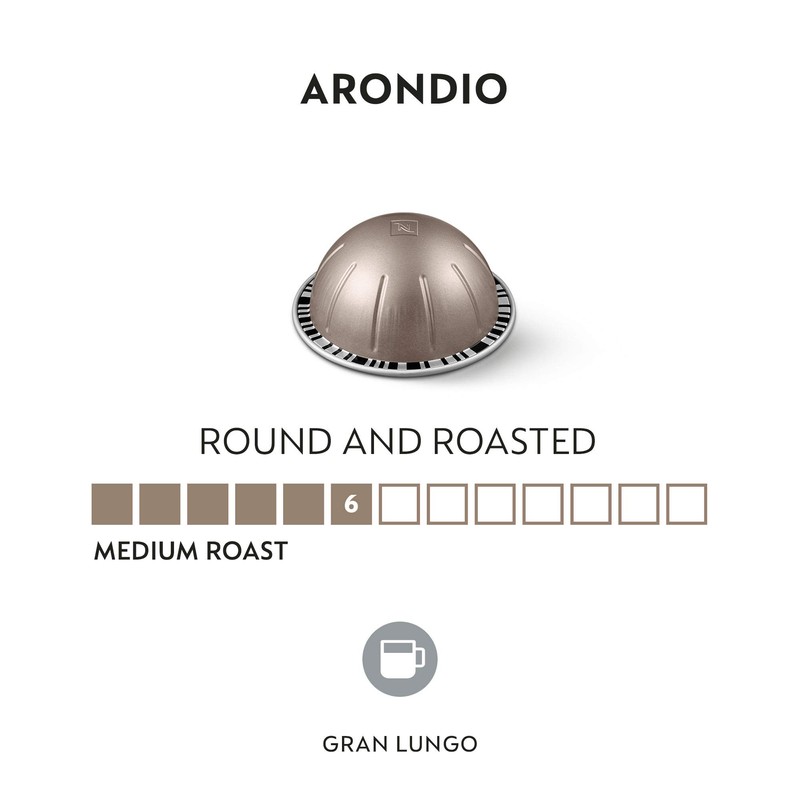 Nespresso Capsules Vertuo, Arondio Gran Lungo Americano, Medium Roast Coffee,