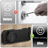 Keyless Hasp Latch Lock, 3-Digit Cabinet Combination Lock, Mechanical Password