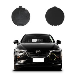 Car Front Bumper Tow Hook Cover Compatible With Mazda CX3 CX-3 DK 2014 2015 2016 2017 2018 2019 2020 2021 2022 2023 Trailer Cover Cap DK8A-50A12 Small Lid Towing Eye Cap Unpainted