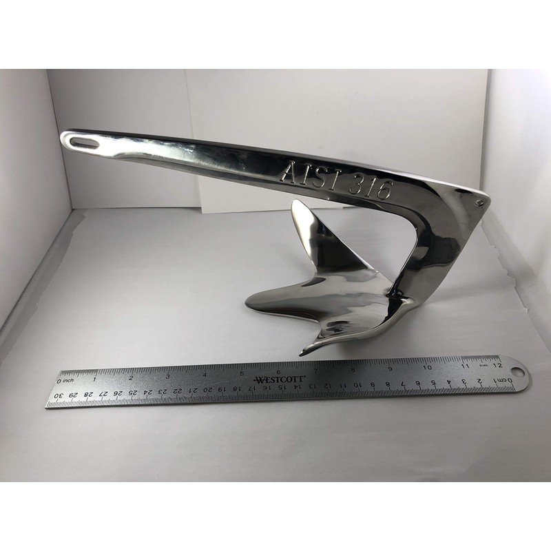 US Stainless Stainless Steel 316 Bruce Claw Force Anchor 2.2lbs