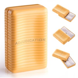 Fidget Toys Adults, Fidget Slider, Magnetic Fidget Slider, Adult Fidgets for Anxiety and Stress, with a Unique Tuning Fork Effect (Light Yellow)