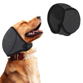 1Pc Dog Ear Protectors, Dog Snood, Waterproof Adjustable No Flap Ear Wrap for Dogs for Anxiety Relief,Swimming,Grooming Pet Cats and Dogs Ear Protector