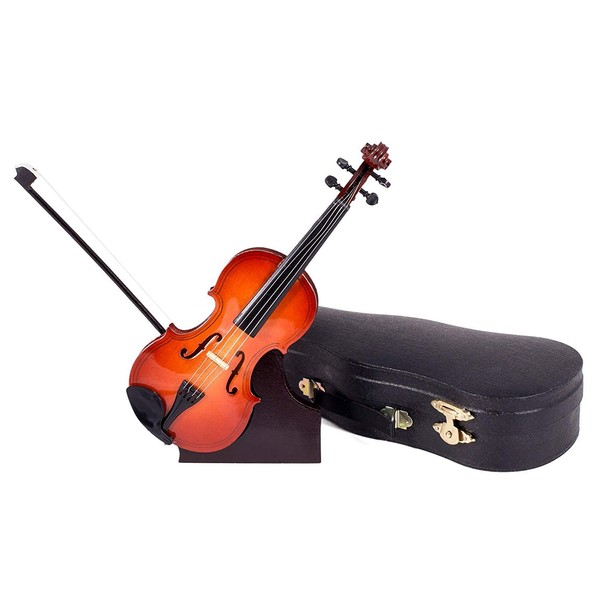 Broadway Gifts Violin Music Instrument Miniature Replica with Case - Size 7 in. by,Multicolor