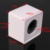 1pc New Square Cube Pattern ABS Mic Microphone Interview Logo