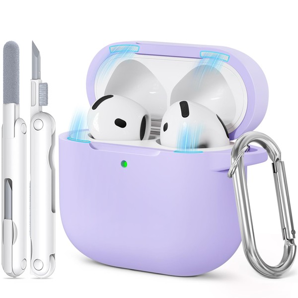 for AirPods Pro Case with Cute Keychain & Cleaning Pen