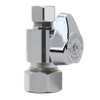 BrassCraft Valve < 0.25% Lead Straight 3/8" Od. Compression Chrome
