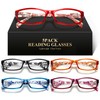 kunchu Reading Glasses for Women Men- Blue Light Blocking Spring