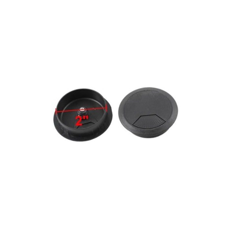 VILLFUL Mm Black Desk Grommet Cable Cover for Desk Hole