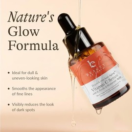 Vitamin C Face Serum - USA Made with Natural & Organic Ingredients, Skin Brightening Vitamin C Serum for Face for Women, Discoloration Correcting & An