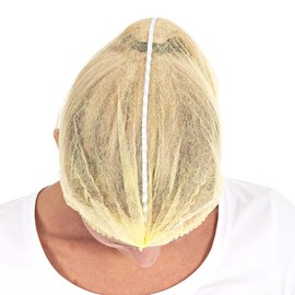 FRANZ MENSCH Hygostar Detect Clip Caps, Detect, Polypropylene, Detectable, Blue, Diameter: 50 cm, Disposable Caps, yellow