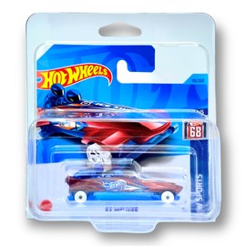 Hot Wheels Ice Shredder (Red & Blue) 4/5 HW Sports 2023-113/250 (Short Card) - COMES IN A KLAS CAR KEEPER PROTECTIVE COLLECTORS CASE - HKH82