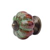 NAKUPENDA Ceramic Cabinet Knobs, Pack of 4 Vintage Pumpkin Ceramic