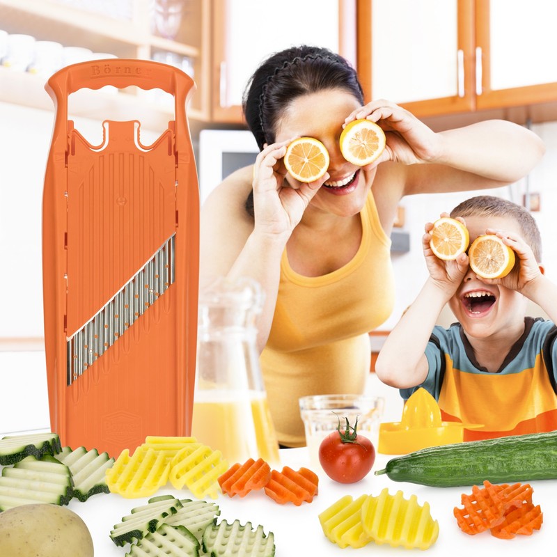 Börner Wave-Waffle Powerline Vegetable Cutter - BPA Free Wave Cutter