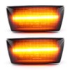 LIGHTDELUX Replacement for 2 x LED Side Indicators, Approved Mudguard