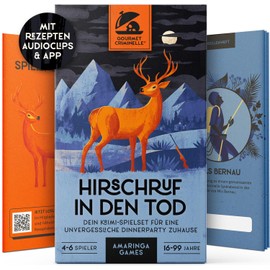 Gourmet Criminelle® Crime Dinner for Home, 4 to 6 People, Mysterious Murder Case for Your Dinner Party [Deer Call to Death]