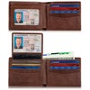 SERMAN BRANDS 2 ID Window Wallet for Men RFID Blocking