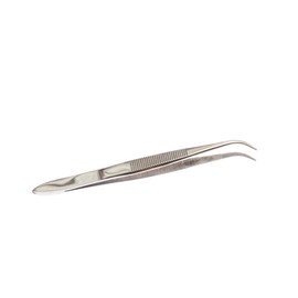 SE 3.5" Stainless Steel Curved Splinter Tweezers - 517TW