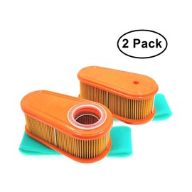 MOWFILL Paquete de 2 filtros de aire 795066 de repuesto para Briggs Stratton 5419,796254 cartucho de limpiador de aire OEM con prefiltro 796254 para cortacésped