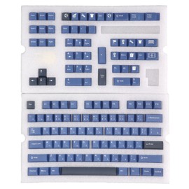 PBT Keycaps 128 Keys Japanese Keycaps Cherry Height DIY Practical 5 Sides Sublimation Mechanical Keyboard Keycap Forward