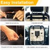 Car Seat Back Organizer with Multiple Storage Pockets, Black Mesh