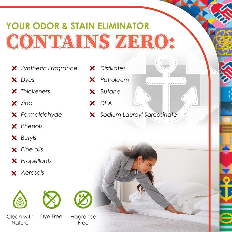 2-Pack TrulyFree Odor & Stain Eliminator - Odor and Stain